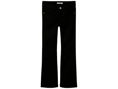 Name It black slim bootcut twill bukser